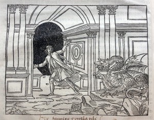 Poliphilo chased by a dragon (1546)
