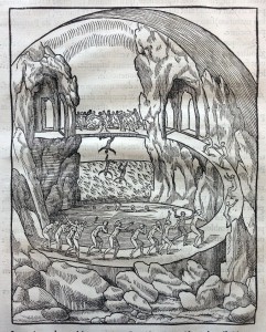 The bridge over the frozen lake; complete with souls (1546)