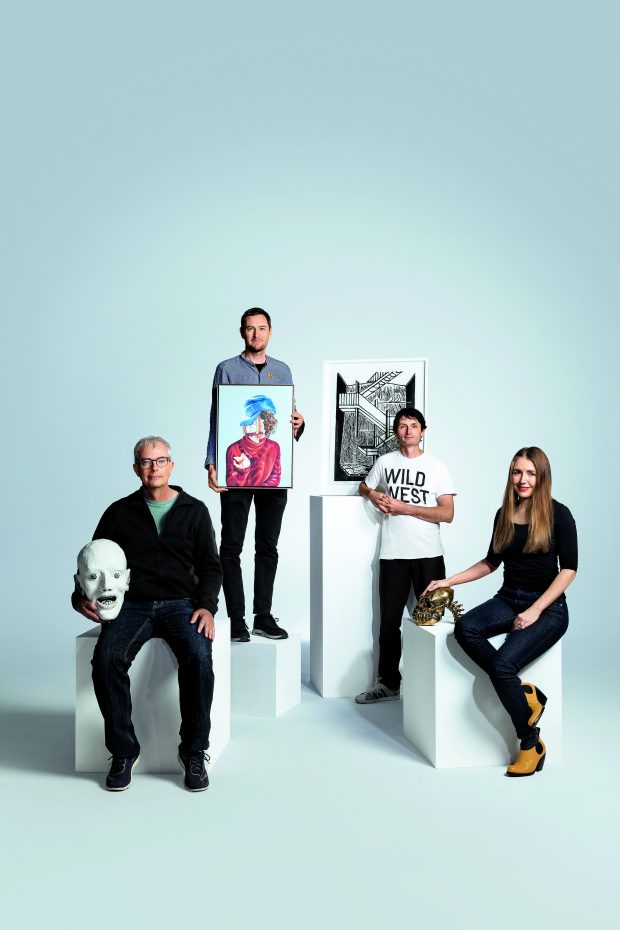 James Morrison, Rob McHaffie, Benjamin Armstrong and Patricia Piccinini