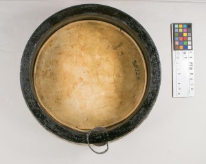 Drum before treatment, bottom view