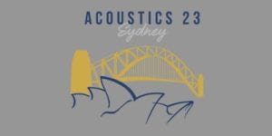 Event summary: Acoustical Society of America conference (in Sydney)
