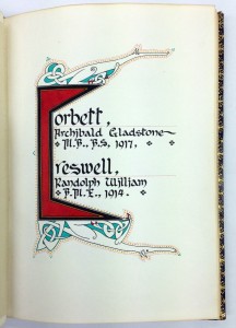 Surnames Corbett and Creswell.