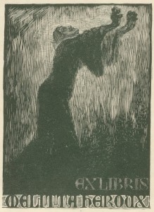Bookplate of Melitta Heroux created by Burno Héroux (1868 1944); Gift of Neville Barnett, 1936