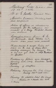 Minutes of the Bendigo Anti-Conscription Committee, 15 October 1916