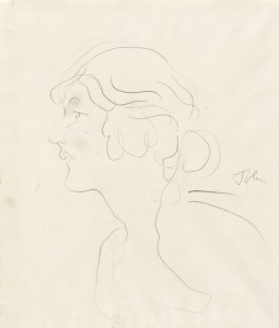 Augustus John (1878-1961), Ella Viola Ström, n.d. Graphite on paper. Grainger Museum collection, University of Melbourne