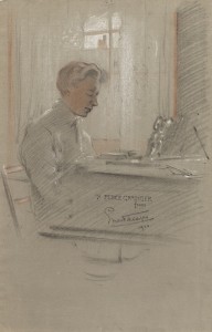 Ernst Thesiger(1879-1961), Percy Grainger, 1903. Pastel on paper. Grainger Museum collection, University of Melbourne