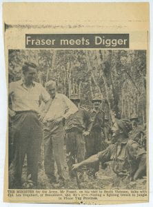 "Fraser meets digger", unknown paper, 1966