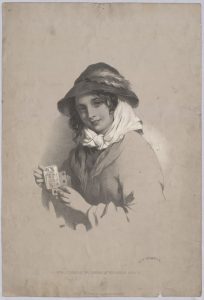 Girl playing with cards