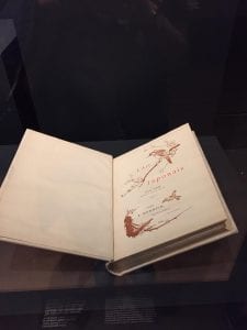 Rare book on display in the exhibition "Japonisme," National Gallery of Victoria