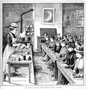 A Cookery Class at the Working Men’s College, 1 May, 1891