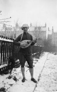 ack with his Mandolin, Catford 1919