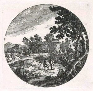 Cornelis Danckerts, Landscape with a bridge, (17th century)