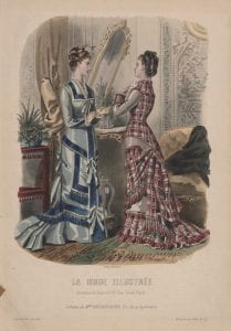 Unknown artist La mode illustree, etching, colour, 1878