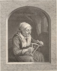 Willaim Greatbach after Gerrit Dou, The winder, 1878, engraving.