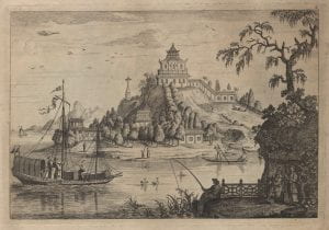 Attributed to John June after Augustin Heckel, Chinese Landskip 2, (1750-1760), etching.