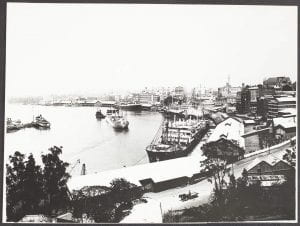 Circular Quay and Shipping, Brisbane, Queensland, 1936
