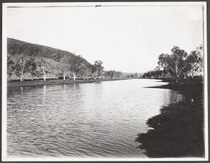 Creek scene, De Grey River, North West, Western Australia, 1921
