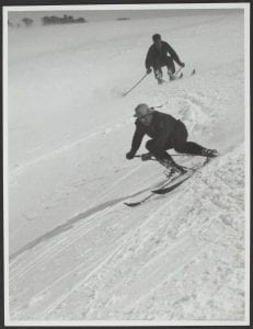 Skiing at Kosciuszko, 20 September 1934