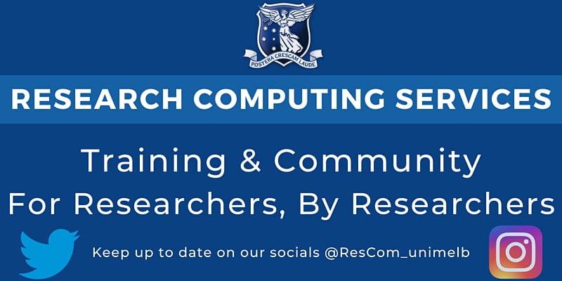 Research Computing Services - Training and Community for Researchers, By Researchers