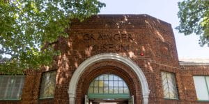 Entrance to Grainger Museum, brick archway