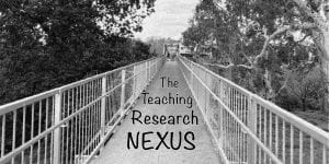 Bridge disappearing into distance - The teaching Research Nexus