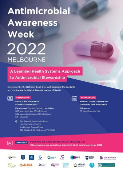 Antimicrobial awareness week 2022 symposium flyer